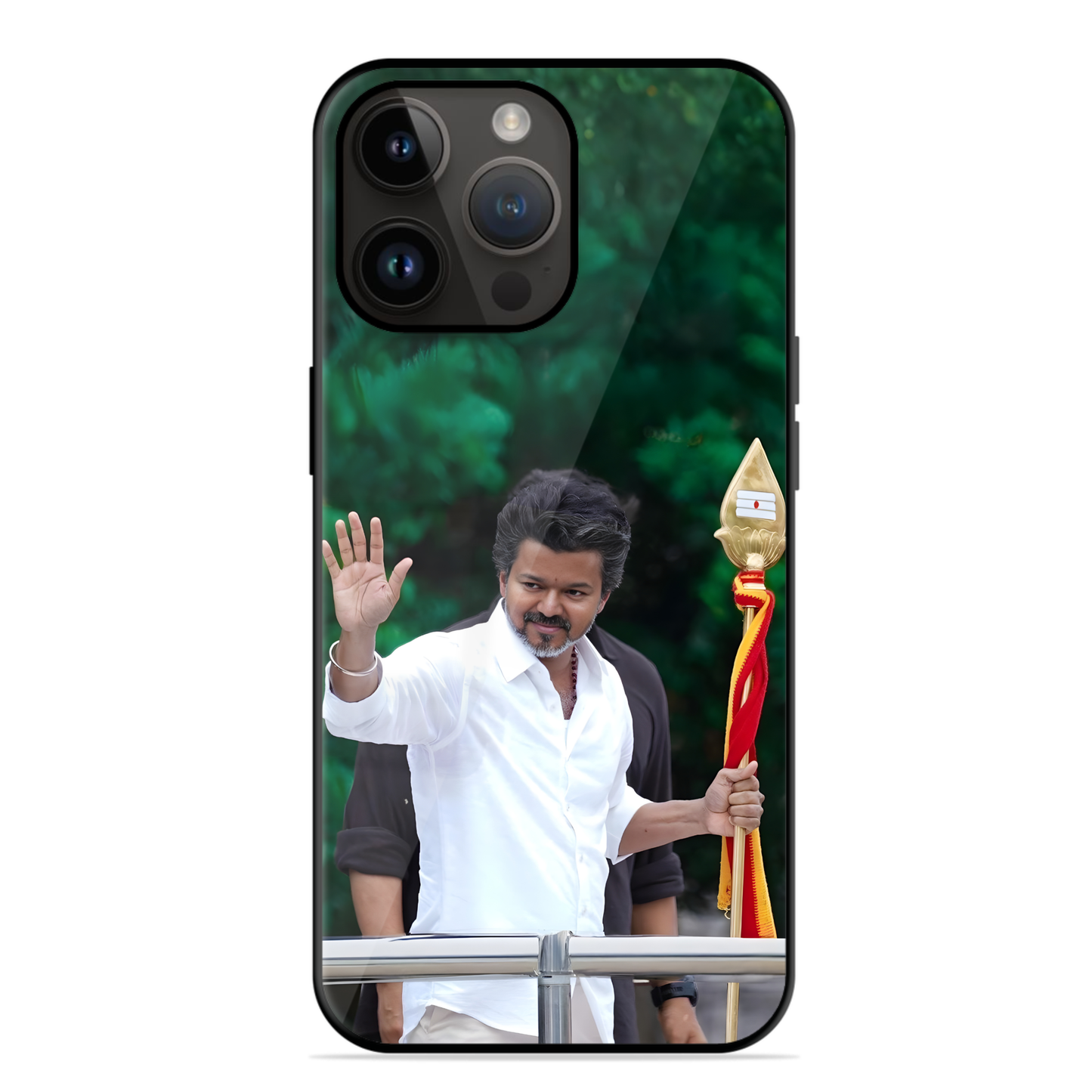 TVK Vijay With Vel Premium Glossy Case