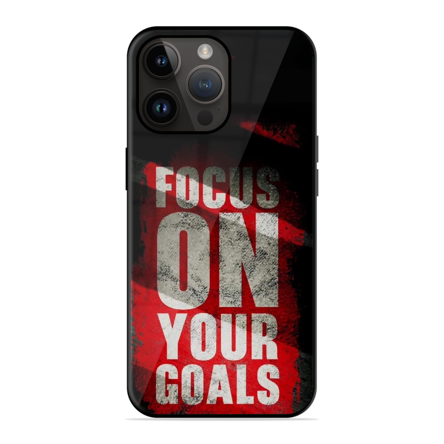 Focus On Your Goals Motivational Glossy Case
