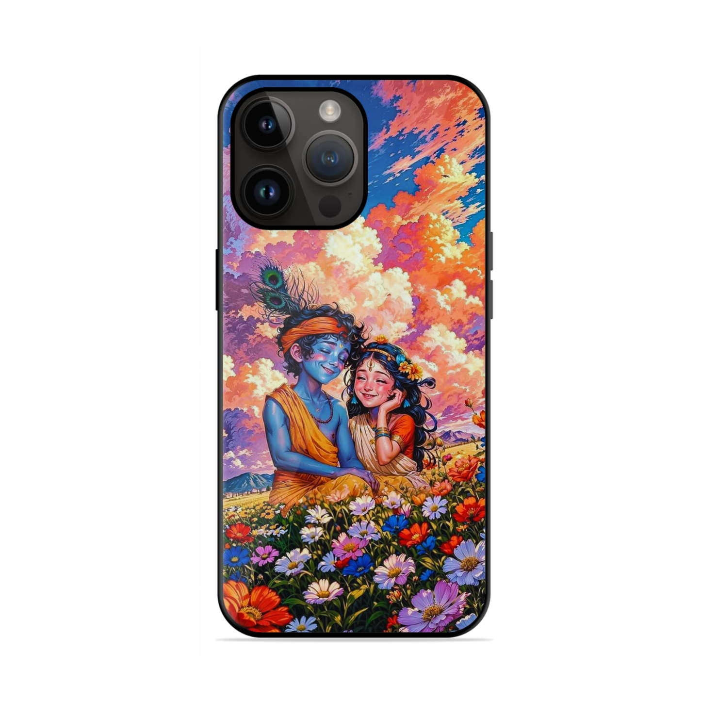Trending Krishna Radha Glossy Case