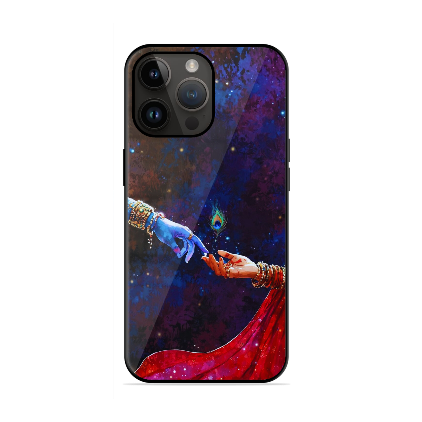 Trending Krishna Radha Glossy Case