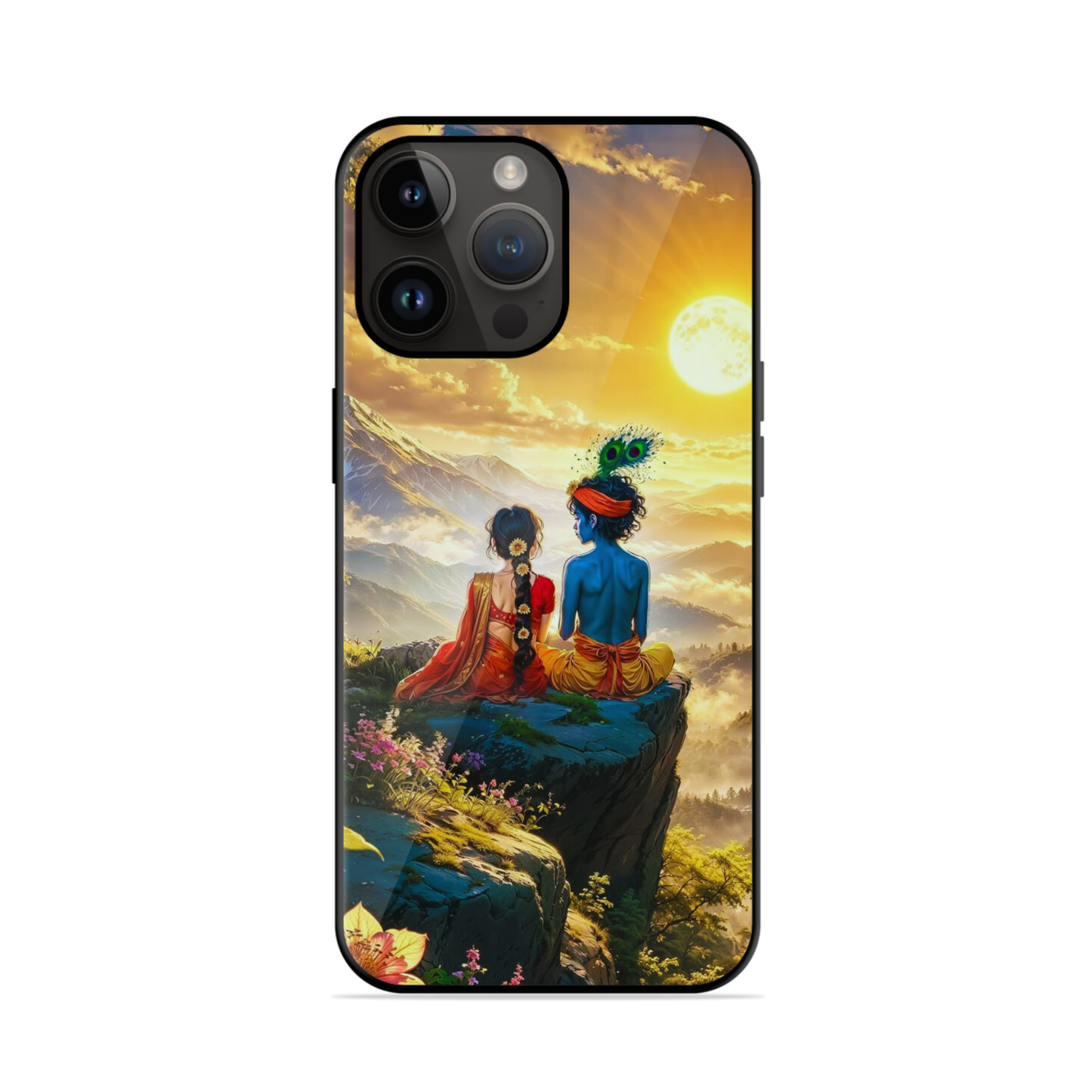 Trending Krishna Radha Glossy Case