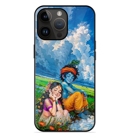 Trending Krishna Radha Glossy Case