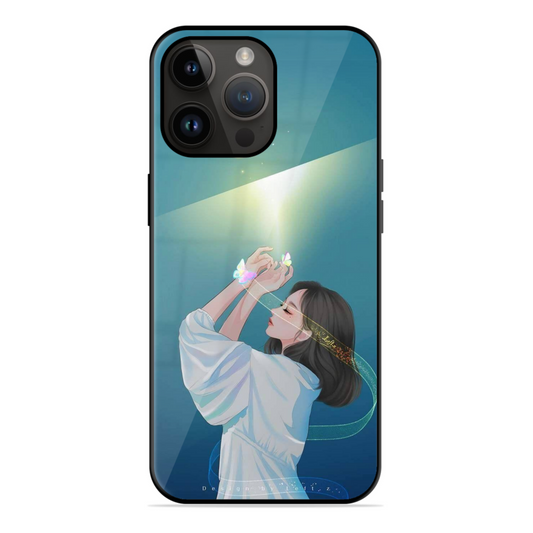 Glowing Girl Trending Glossy Case