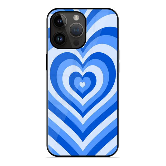 Blue Heart Trendy Glossy Case