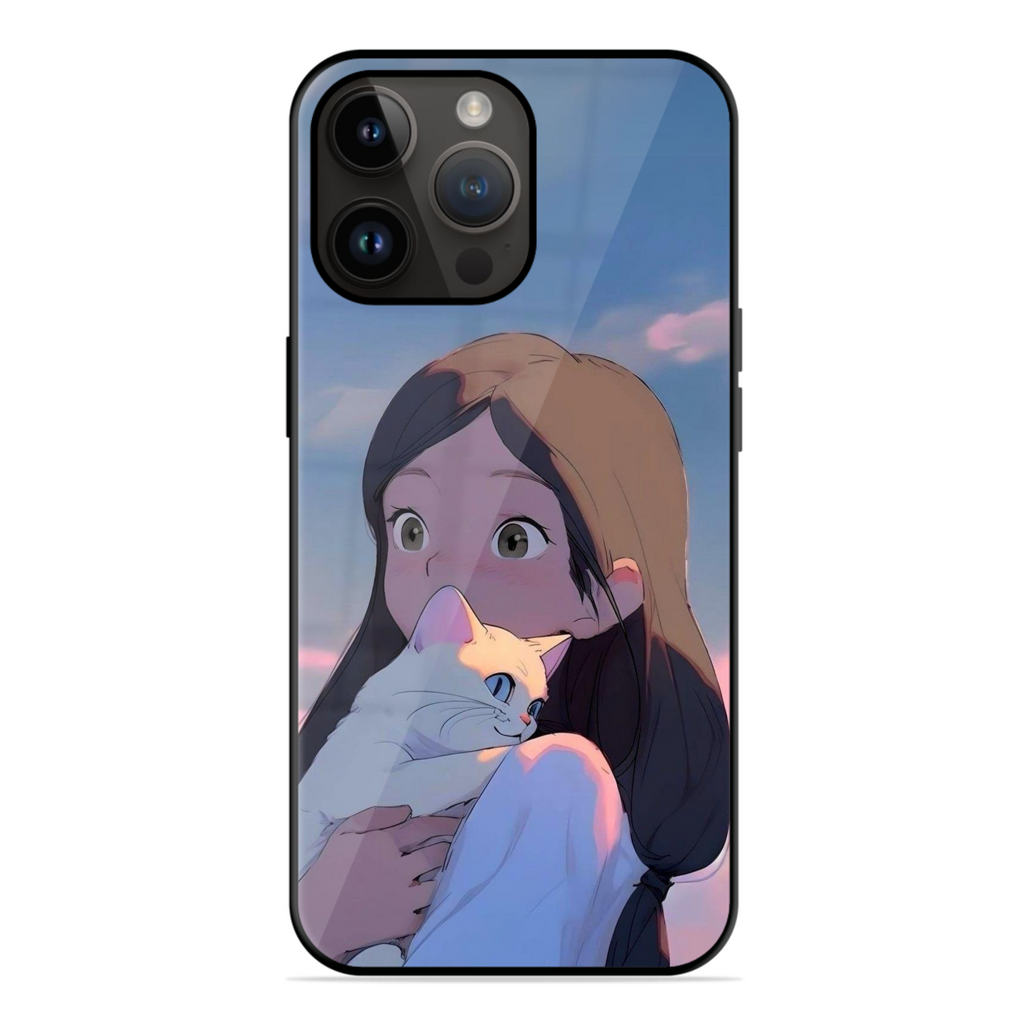 Girl Loves Cat Trending Glossy Case