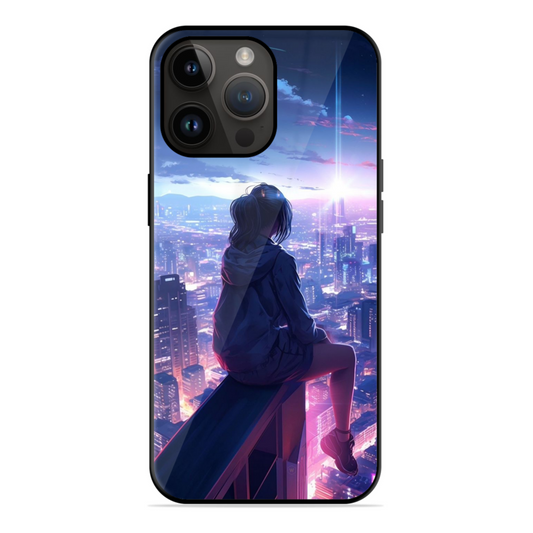 Techno City Girl Glossy Case