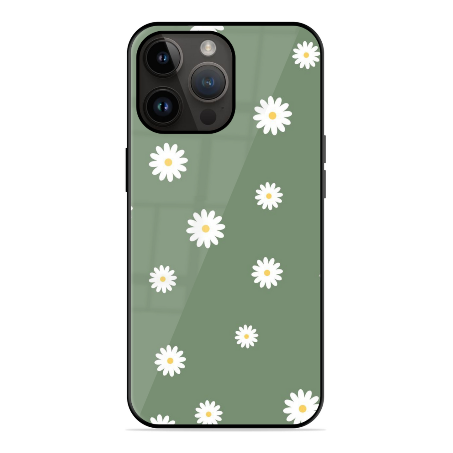 Green Flowers Trending Glossy Case