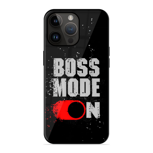 Boss Mode On Motivational Glossy Case