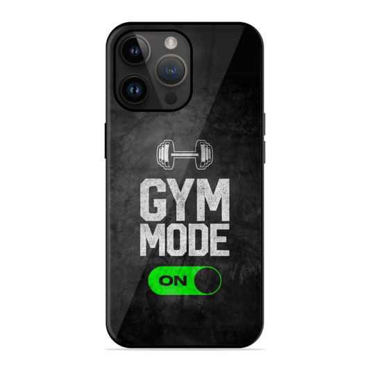 Gym Mode On Motivational Glossy Case