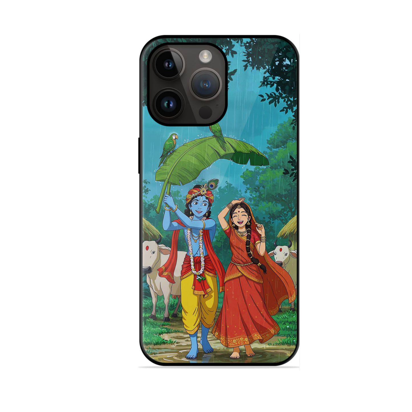 Trending Krishna Radha Glossy Case