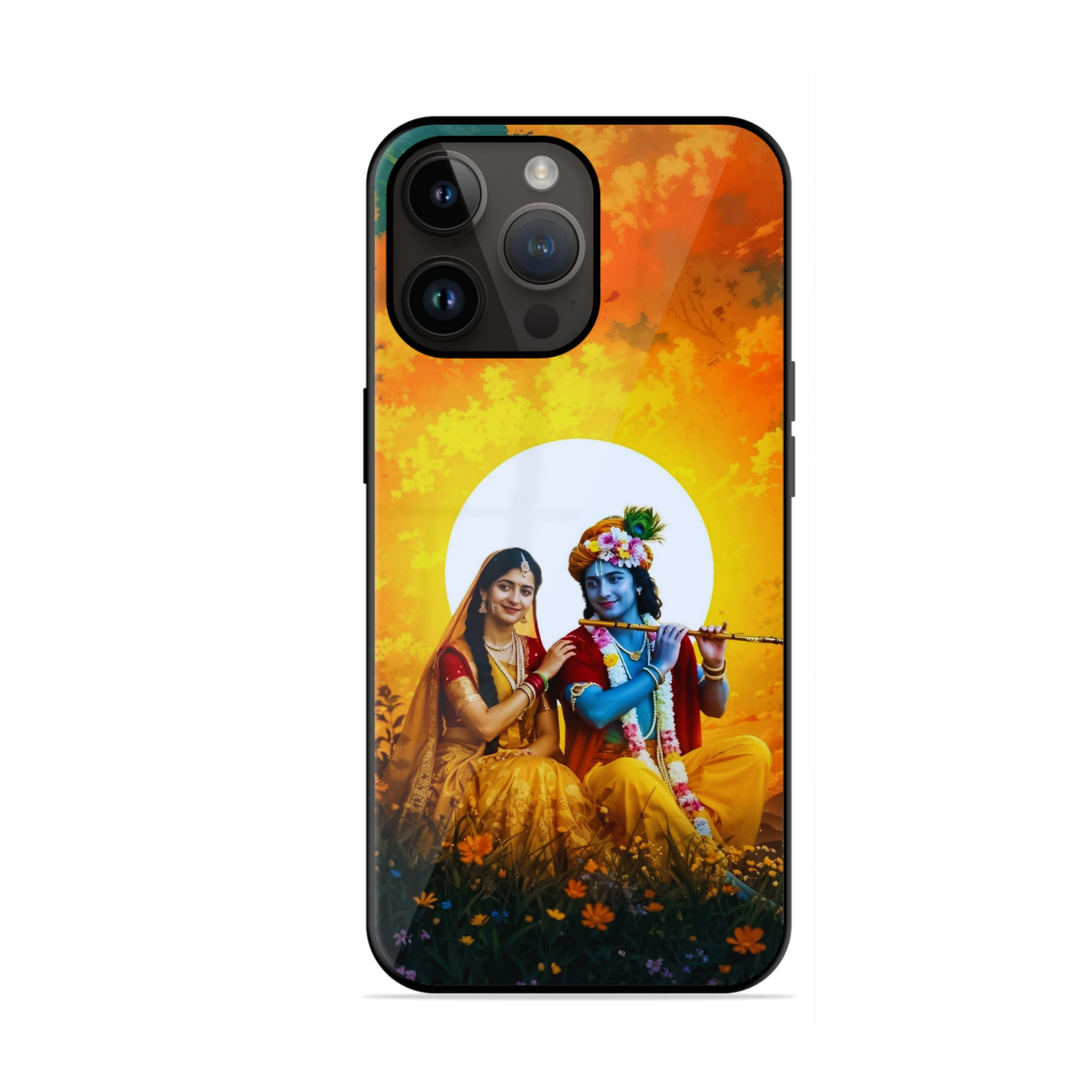 Trending Krishna Radha Glossy Case