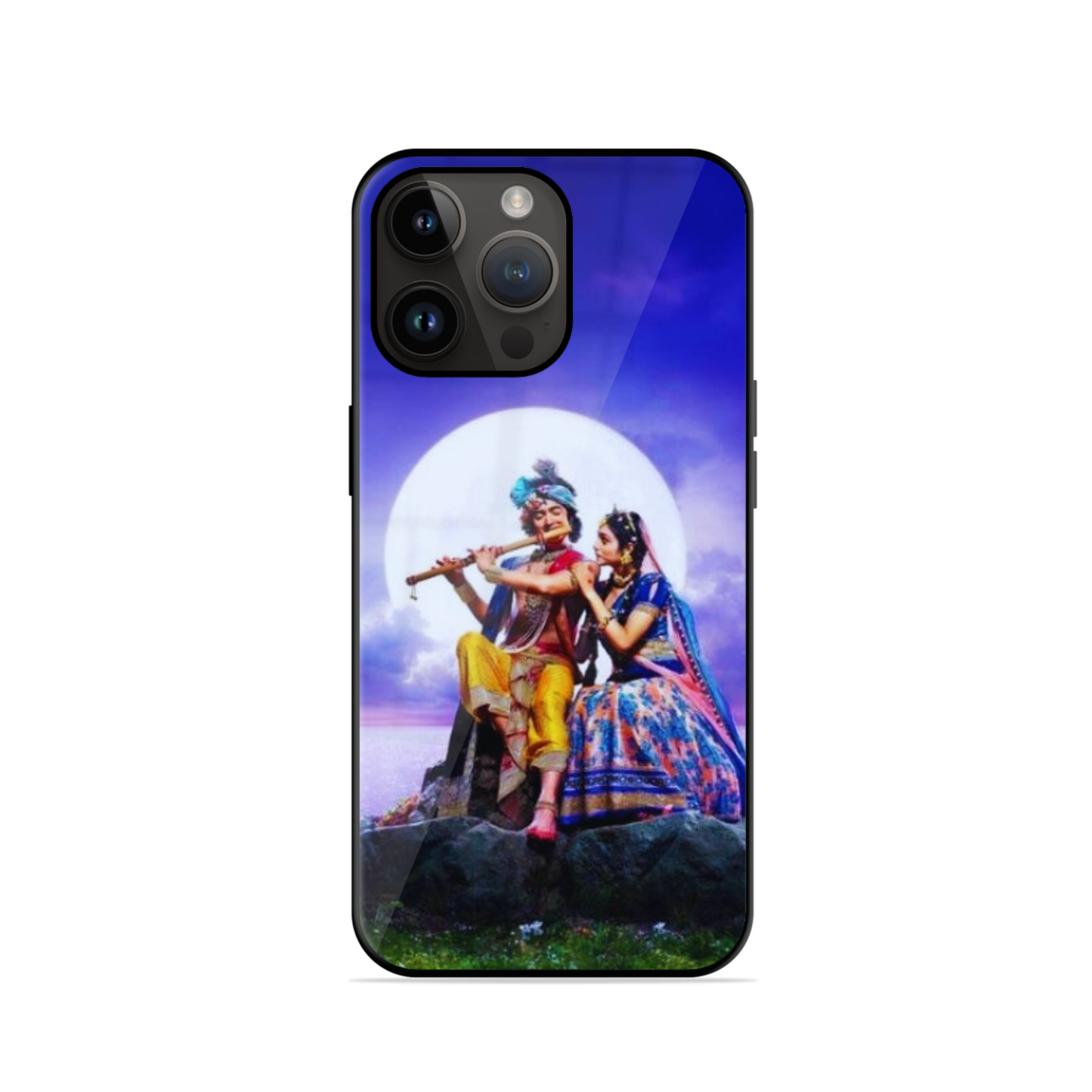 Trending Krishna Radha Glossy Case