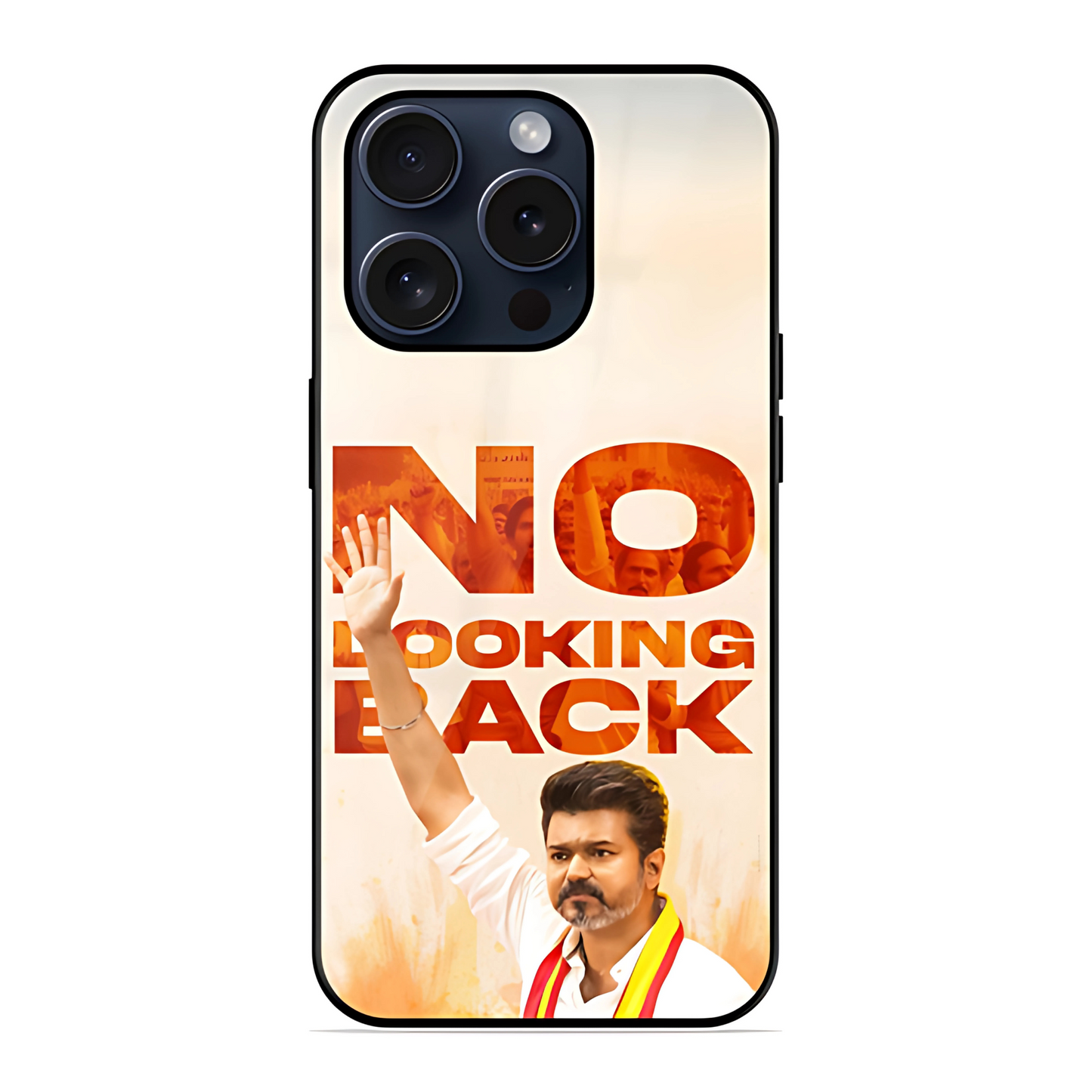 TVK Vijay No Looking Back Glossy Case
